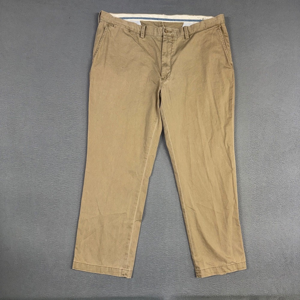 Polo Ralph Lauren Chino Pants Mens 40x30 Tan Classic Fit Cotton Twill Trousers